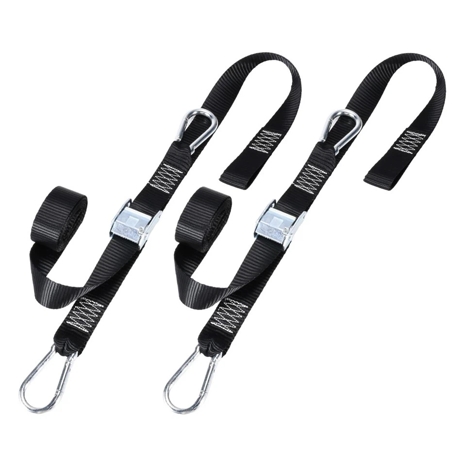 1.5 inch Motorcycle Cam Buckle Tie Downs With Carabiner Hook, 1200lbs. BS manufacturers