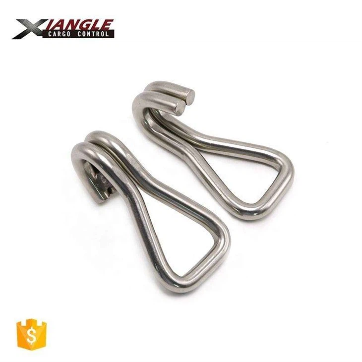 27mm 304 Stainless Steel Metal Double J Hook For Ratchet Lashing
