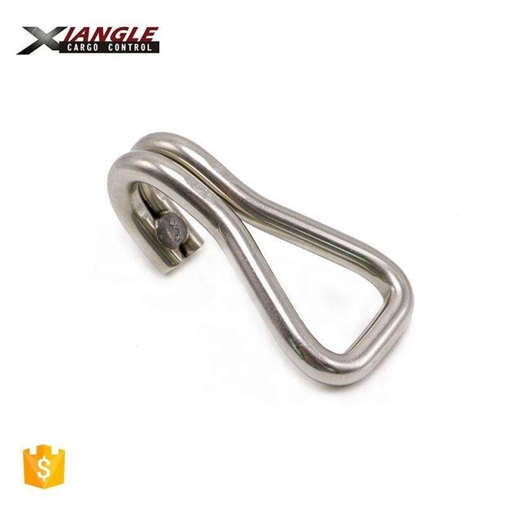 27mm 304 Stainless Steel Metal Double J Hook For Ratchet Lashing