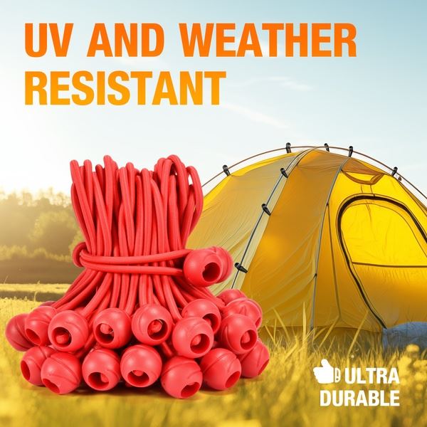 Color Ball Bungee Cords For Tarps Shelter Cargo Tents